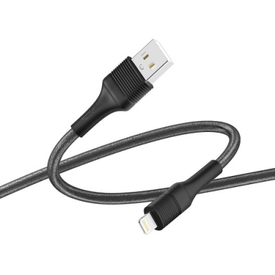 кабель ridea rc-st74 stablepro 12w usb - lightning 2.4a/1m (чорний) 