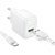 Мережевий Зарядний Пристрій Borofone BAS42A 1USB/18W/QC3.0 + (USB - Type-C) (Білий) мережевий зарядний пристрій borofone bas42a 1usb/18w/qc3.0 + (usb - type-c) (білий)