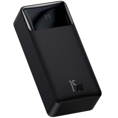 додаткова батарея power bank baseus bipow digital display 15w 30000mah overseas edition black (ppbd050201) 