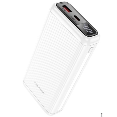 додаткова батарея power bank borofone bj42a pd20w+qc3.0 22.5w 20000 mah (білий) 
