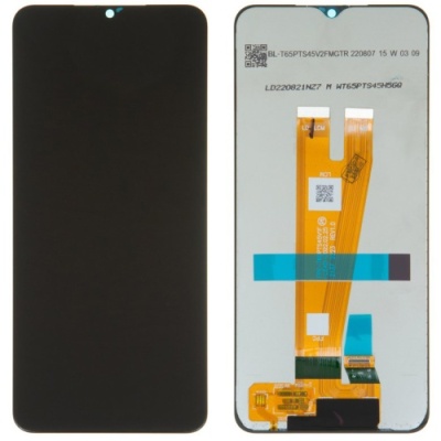 дисплей для samsung a045 galaxy a04/m04 galaxy m045 з чорним тачскріном original prc