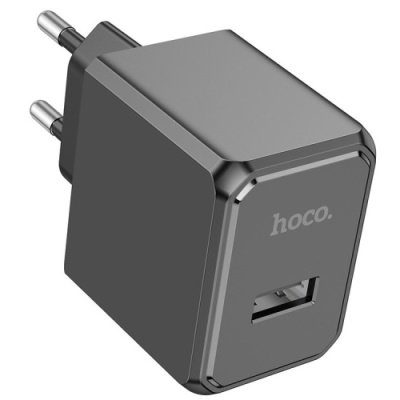 мережевий зарядний пристрій hoco cs11a 1usb/2.1a (чорний) 