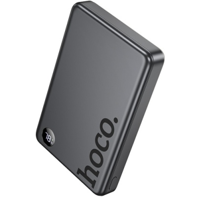 додаткова батарея power bank hoco q34 clever pd20w magnetic with digital display 10000mah (сірий) 