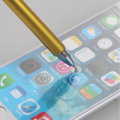 стилус ємнісний, високоточний, jot pro, алюмінієвий, золотистий 
