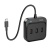 usb hub hoco hb31 easy 4-in-1 converter (type-c to usb2.0*4) 0,2m. black 