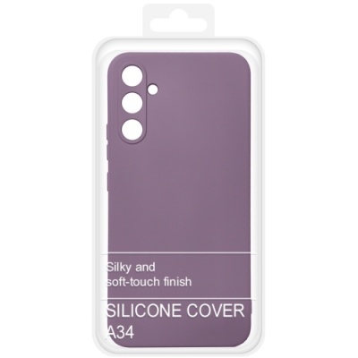 Купить силіконовий чохол soft silicone case для samsung a346 galaxy a34 (лаванда) онлайн