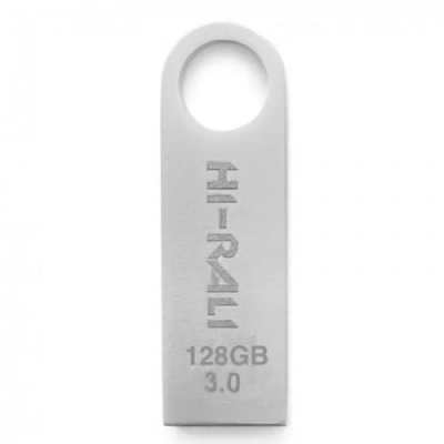 usb флеш-накопичувач hi-rali shuttle 128gb (сталевий) 