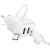 Мережевий Зарядний Пристрій Borofone BAS41A 2USB/12W/2.4A + (USB - Type-C) (Білий) мережевий зарядний пристрій borofone bas41a 2usb/12w/2.4a + (usb - type-c) (білий)