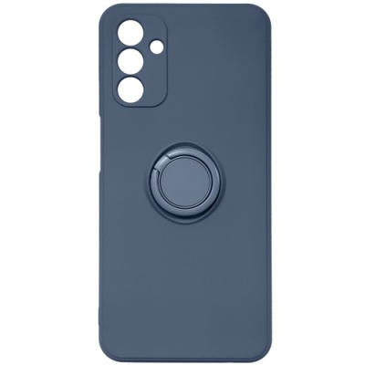 Купить силіконовий чохол soft silicone casevsmagnet ring для samsung a047 galaxy a04s - blue онлайн