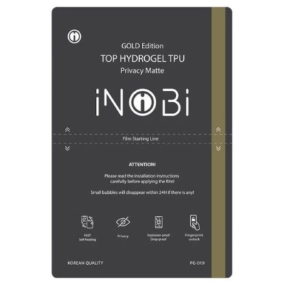 гідро-гель плівка inobi gold edition privacy matte pg-019 анти-шпигун матова (25 штук) (180*120mm)