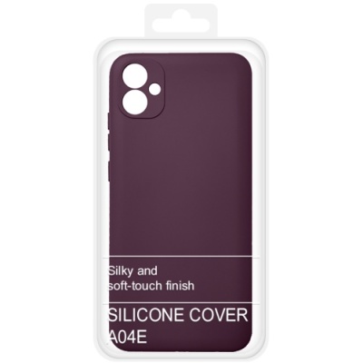 Купить силіконовий чохол soft silicone case для samsung a042 galaxy a04e (бордовий) онлайн