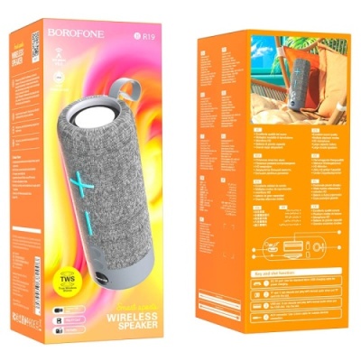 портативна колонка borofone br19 (сірий) 