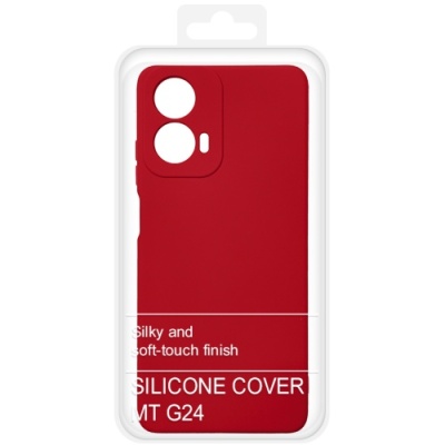 Купить силіконовий чохол soft silicone case для motorola g04/g04s/g24/e14 (червоний) онлайн