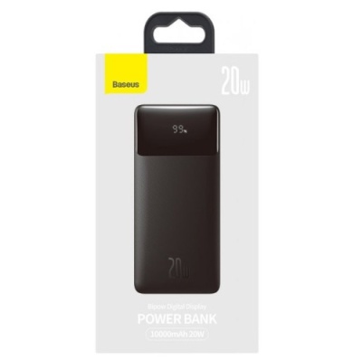додаткова батарея power bank baseus bipow digital display 20w 10000mah black (ppdml-l01) 