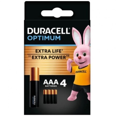батарейка duracell lr3 aaa optimum bl4 