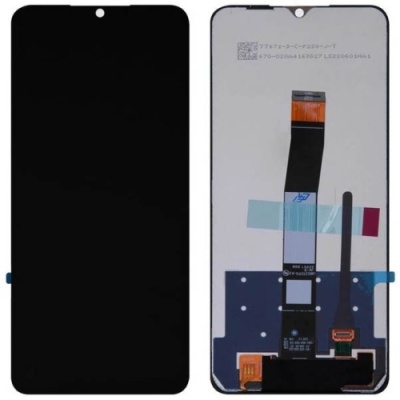 дисплей для xiaomi redmi 10c, redmi 10 power, poco c40 з чорним тачскріном