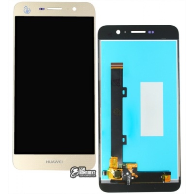 дисплей для huawei y6 pro, золотистий, із сенсорним екраном, логотип huawei, high copy, tit-al00/tit-u02
