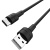 кабель borofone bx30 silicone usb - type-c 3.0a/1m (чорний) 