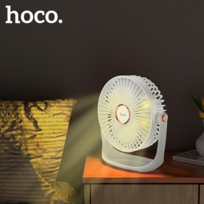 вентилятор портативний hoco df12 (білий) 