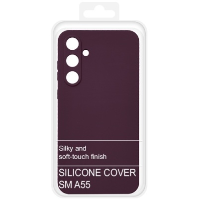 Купить чохол soft silicone case full для samsung a556 galaxy a55 5g (бордовий) онлайн