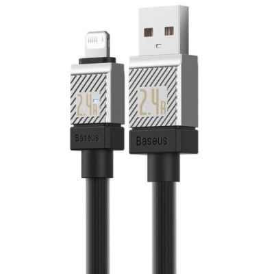 кабель baseus coolplay series usb - lightning 20w/2.4a/1m (cakw000401) (black) 