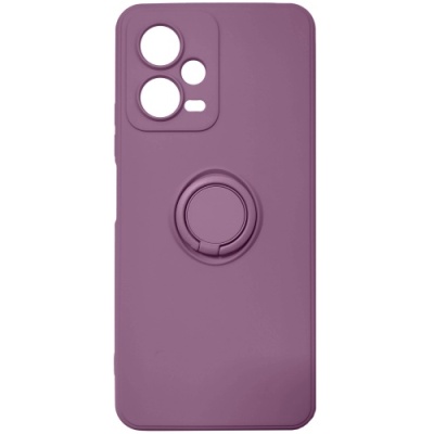 Купить силіконовий чохол soft silicone casevsmagnet ring для xiaomi redmi note 12 pro 5g - cherry purple онлайн