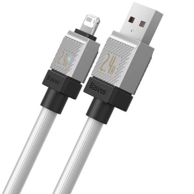 кабель baseus coolplay series usb - lightning 20w/2.4a/1m (cakw000402) (white) 
