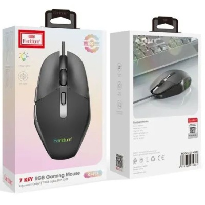 мишка дротова earldom et-km13 gaming (чорний) 