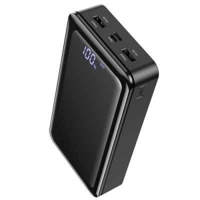 додаткова батарея power bank borofone bj8 extreme 30000 mah (чорний) 
