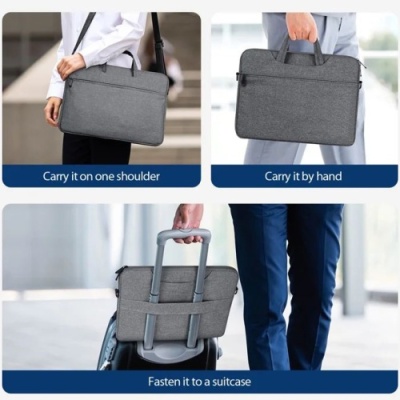 сумка для ноутбука dux ducis lbjb shoulder bag for 14"-15.4" (dark grey) 