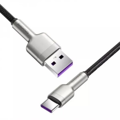кабель baseus cafule metal usb - type-c 66w/2m (cakf000201) (black) 