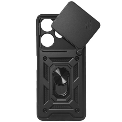 Купить чохол-накладка armor magnet camshield для xiaomi redmi 13 4g/poco m6 4g - black онлайн