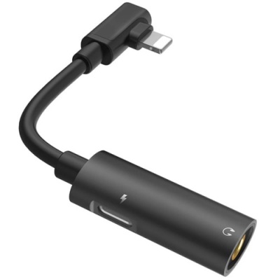 перехідник hoco ls19 type-c - aux (3.5mm) (чорний) 