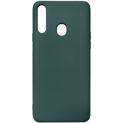 Купить силіконовий чохол soft silicone case для samsung a207 galaxy a20s - dark green онлайн