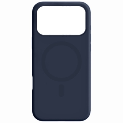 Купить чохол silicone case with magsafe для apple iphone 17 pro (dark blue) онлайн