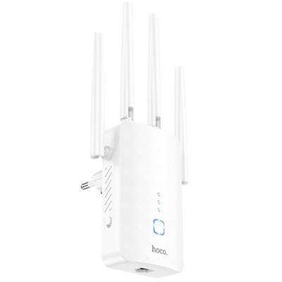 wifi репітер (точка доступу) hoco hi35 (білий) 