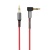 кабель aux hoco upa02 spring audio 1m (червоний) 