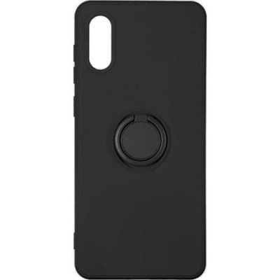 Купить силіконовий чохол soft silicone casevsmagnet ring для samsung a022 galaxy a02 - black онлайн