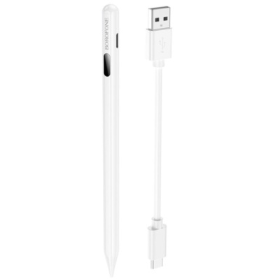 стилус borofone bg100 universal active capacitive pen (білий) 