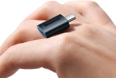 перехідник baseus ingenuity mini otg usb 3.1 to type-c (zjjq000003) (blue) 