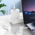 кабель borofone bx108 silicone usb - lightning 2.4a/1m (білий) 
