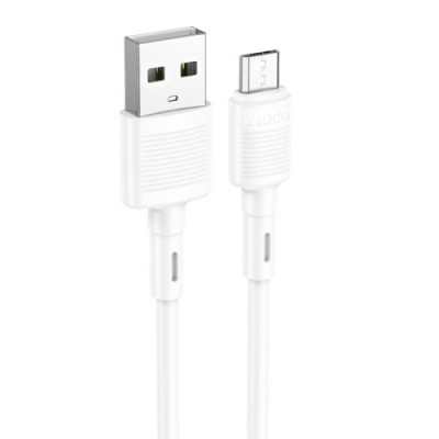 кабель hoco x83 usb - microusb 2.4a/1m (білий) 