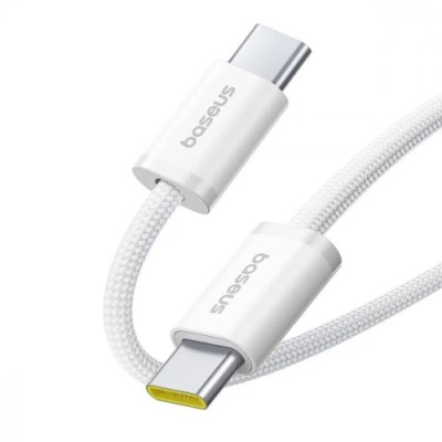 кабель baseus dynamic 4 fast charging type-c - type-c 100w/2m (p10381400211-01) (white) 