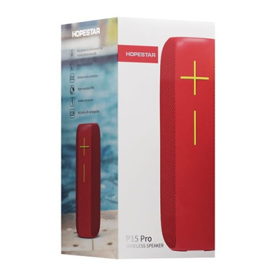 портативна колонка hopestar p15 pro (червоний) 