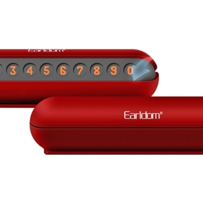 Автовізитка парковочна для мобільного номера Earldom ET-EH33 (Червоний)