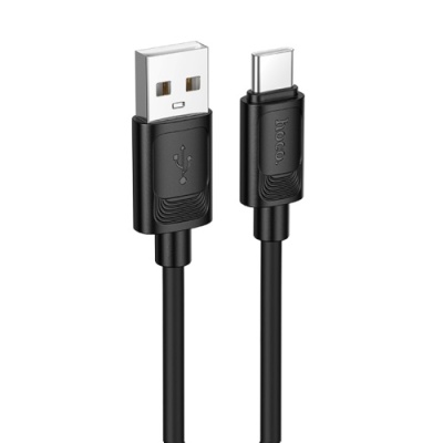 кабель hoco x122 silicone usb - type-c 3.0a/1m (чорний) 