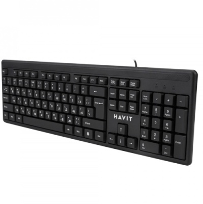 клавіатура провідна havit hv- kb2001 black 