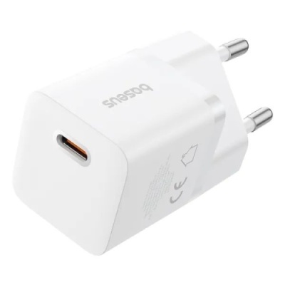 мережевий зарядний пристрій baseus gan5 mini (p10110909213-00) 1type-c/25w/pd (білий) 