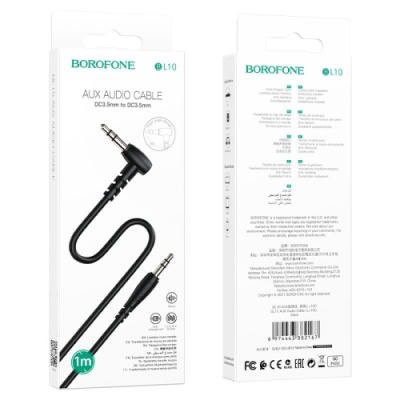 кабель aux borofone bl10 1m (чорний) 