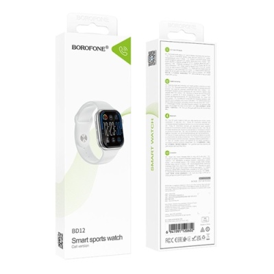 смарт-годинник borofone bd12 smart sports watch (call version) (срібло) 